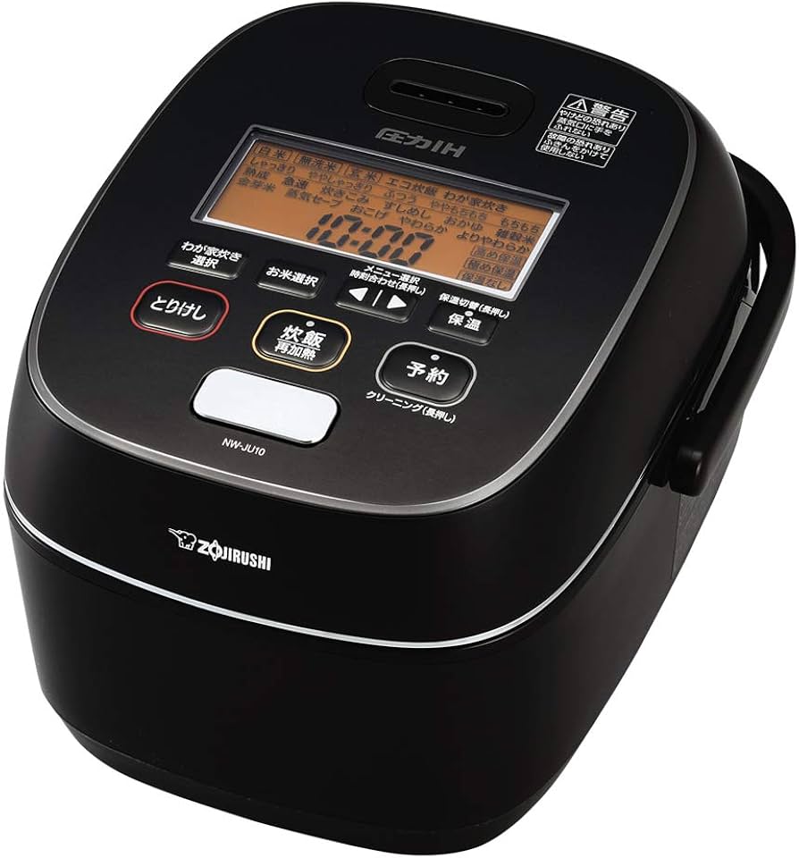 Amazon | 象印マホービン 炊飯器 5.5合 ブラック NW-JU10-BA | 象印