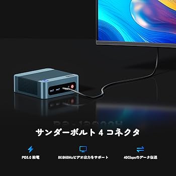 Amazon.co.jp: BOSGAME IntelミニPC P2Pro 第12世代 Core i9-12900H