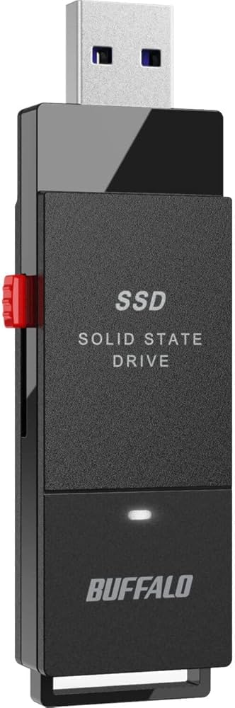 Buffalo External SSD 1TB - Up to 600MB/s - USB-C - USB-A - USB 3.2