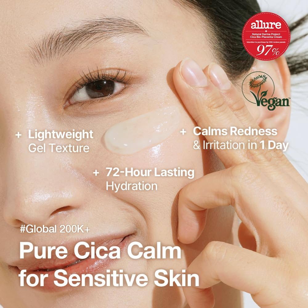 Amazon.com: NATURAL DERMA PROJECT NDP Cica Cream - Gel Face