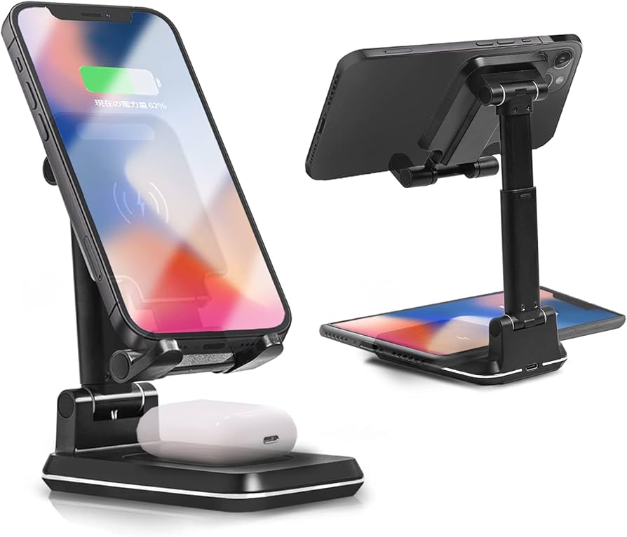 Amazon.co.jp: SUKEY ワイヤレス充電器 2 in1急速充電 最大20W出力