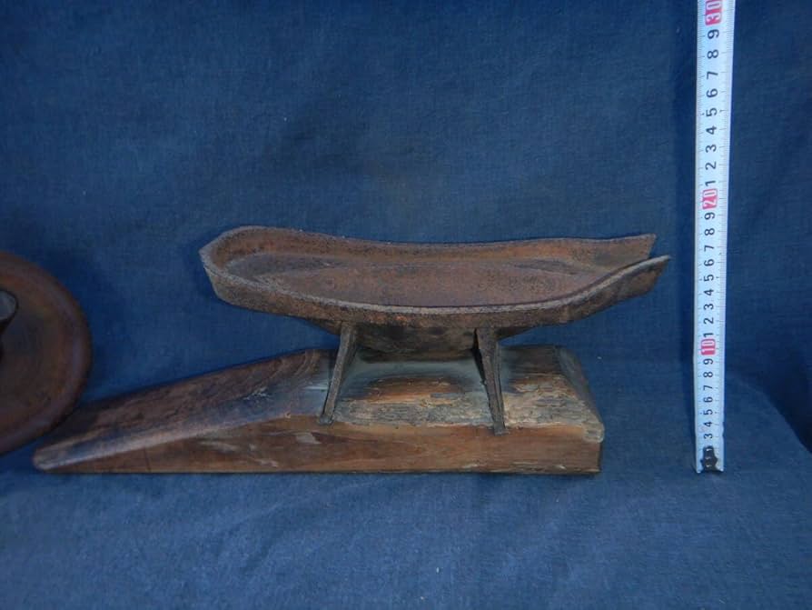 薬研 やげん 鉄製 調剤 漢方 古道具 骨董 アンティーク ヴィンテージ