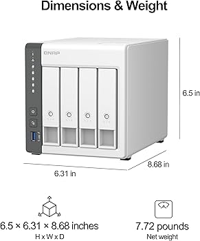 Amazon.com: QNAP TS-433-4G-US 4 Bay NAS with Quad-core Processor