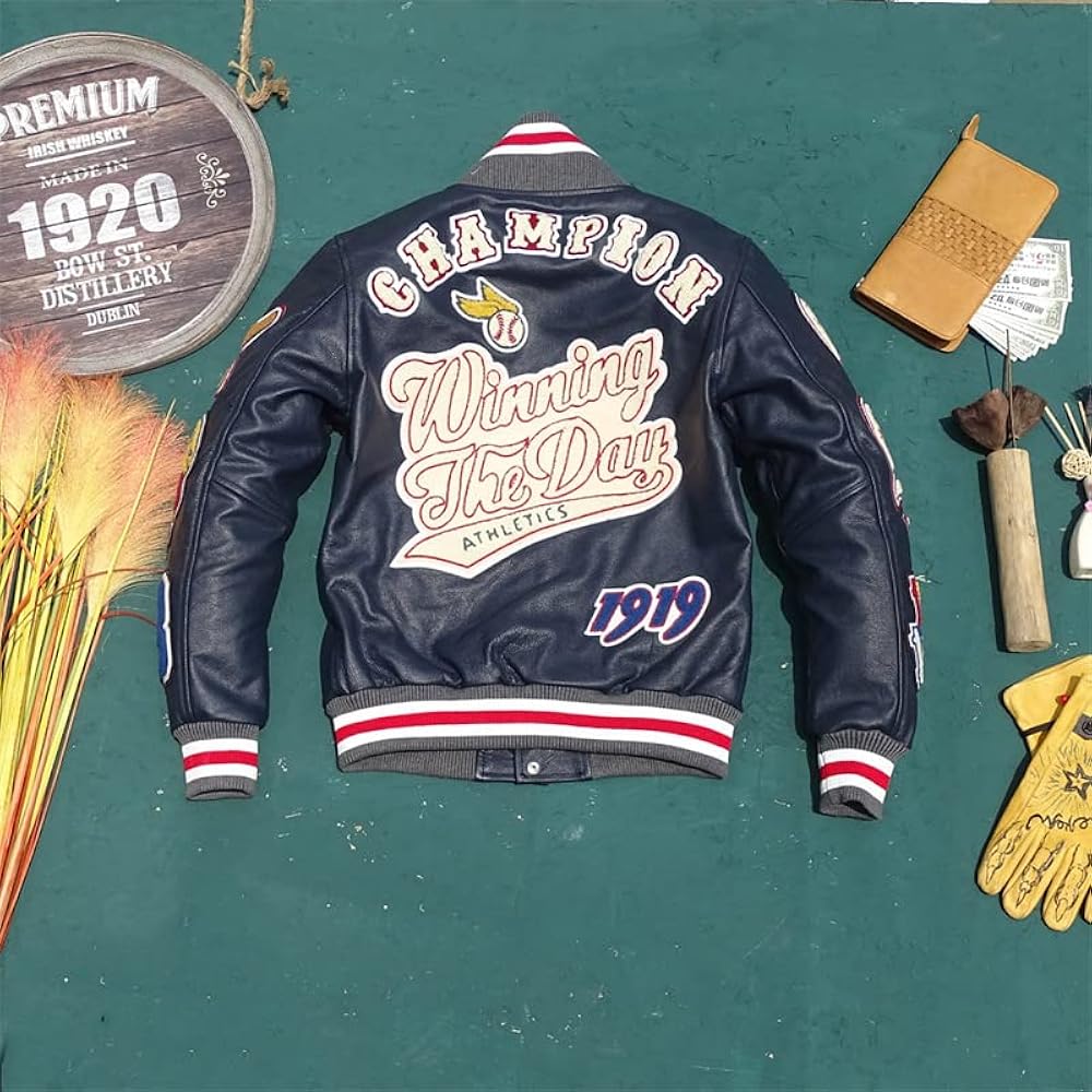 Amazon | 限定 Classic 本革 レトロ ワッペン仕様 レザー スタジャン