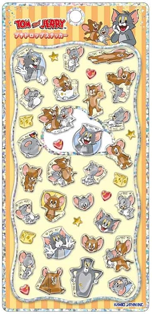 Amazon | カミオジャパン トムとジェリー2 プチドロップステッカー