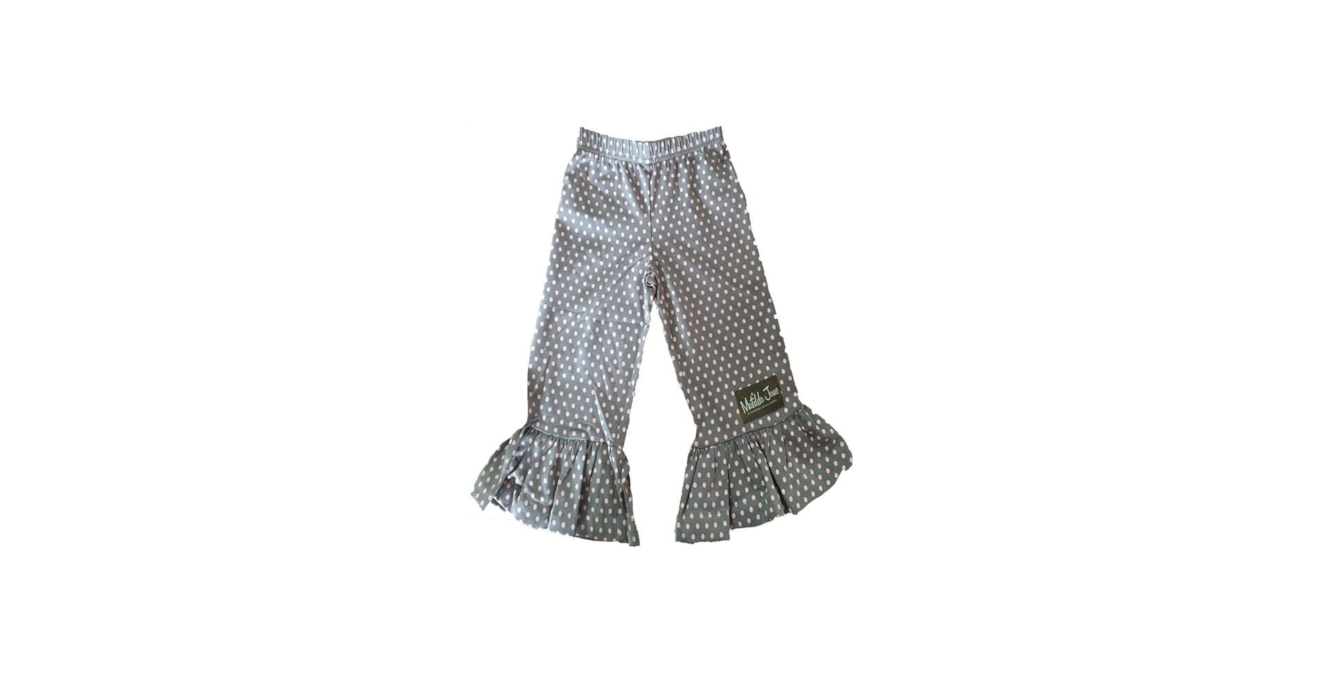 Amazon.com: Matilda Jane Ruffle Grey and Pink Polka Dot Pants Size