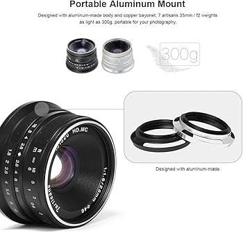 Amazon.com : 7artisans 25mm F1.8 Manual Focus Fixed Lens for Sony
