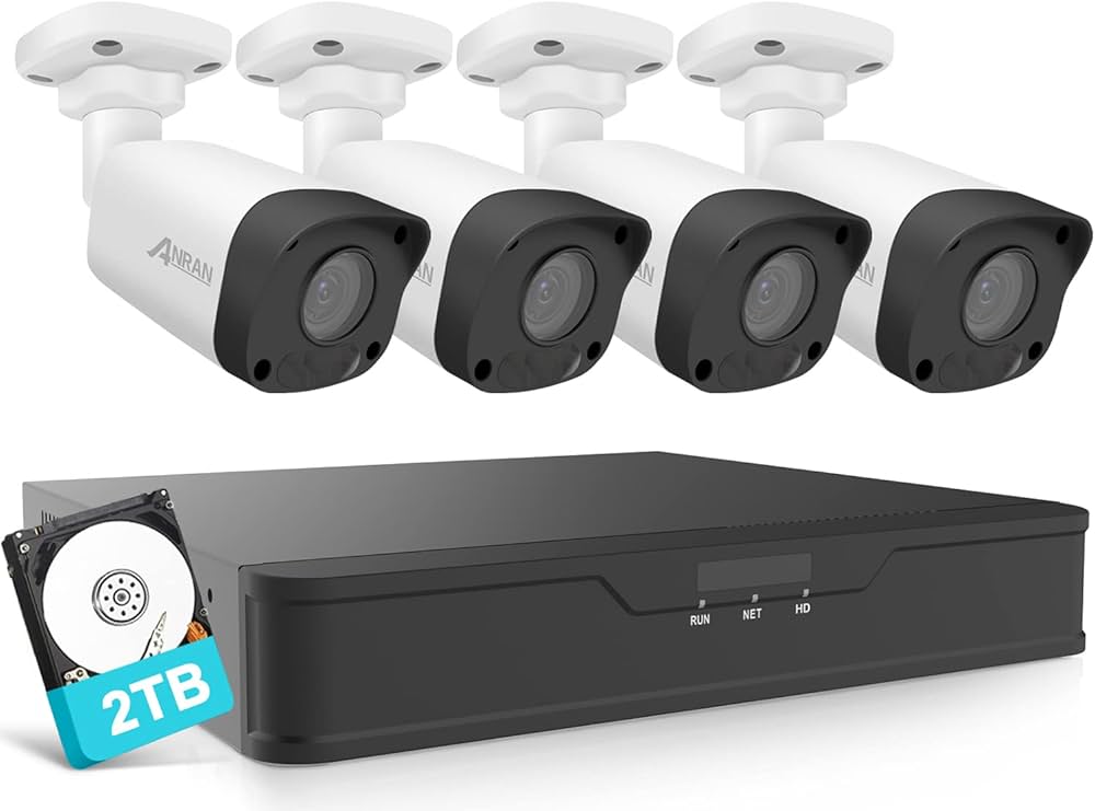 Amazon.co.jp: 【800万画素+4K】 ANRAN防犯カメラ 屋外 有線 AI人体