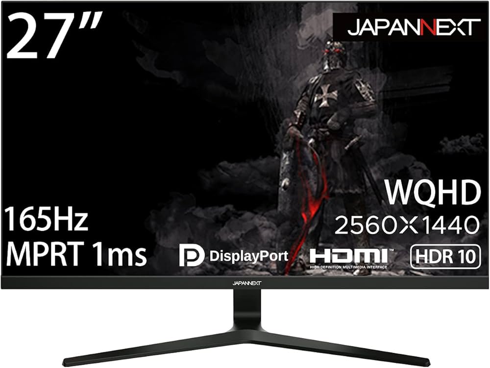 Amazon.co.jp: JAPANNEXT 27型WQHD搭載、165Hz対応ゲーミングモニター