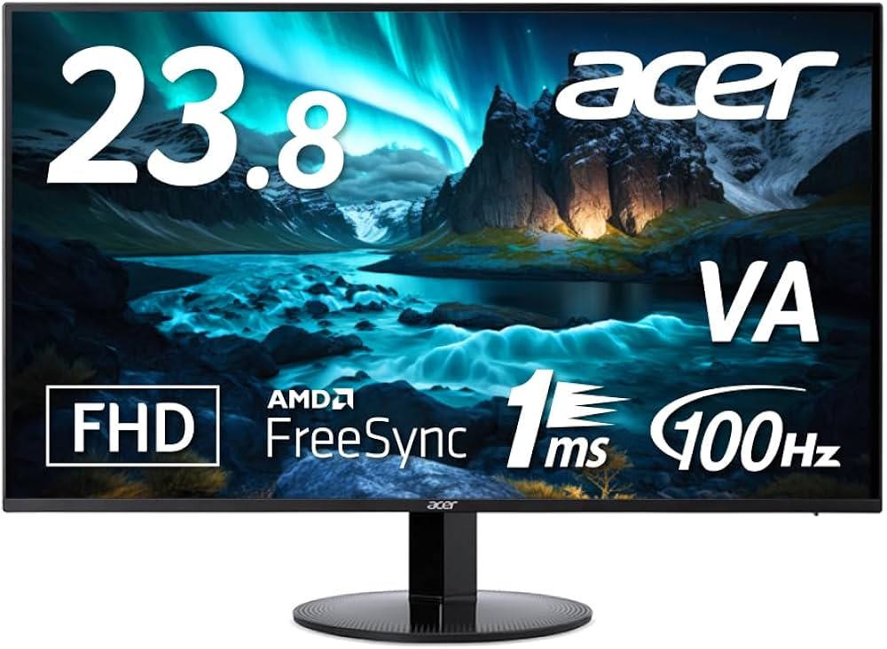 Amazon.co.jp: 日本エイサー Acer スタンダードモニター 23.8インチ VA