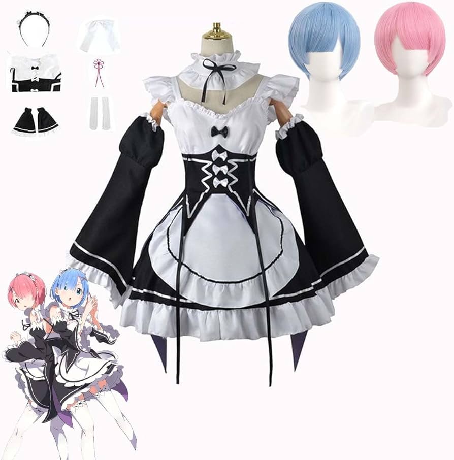 Amazon | レム ラム コスプレ衣装 Re:ゼロから始める異世界生活 リゼロ