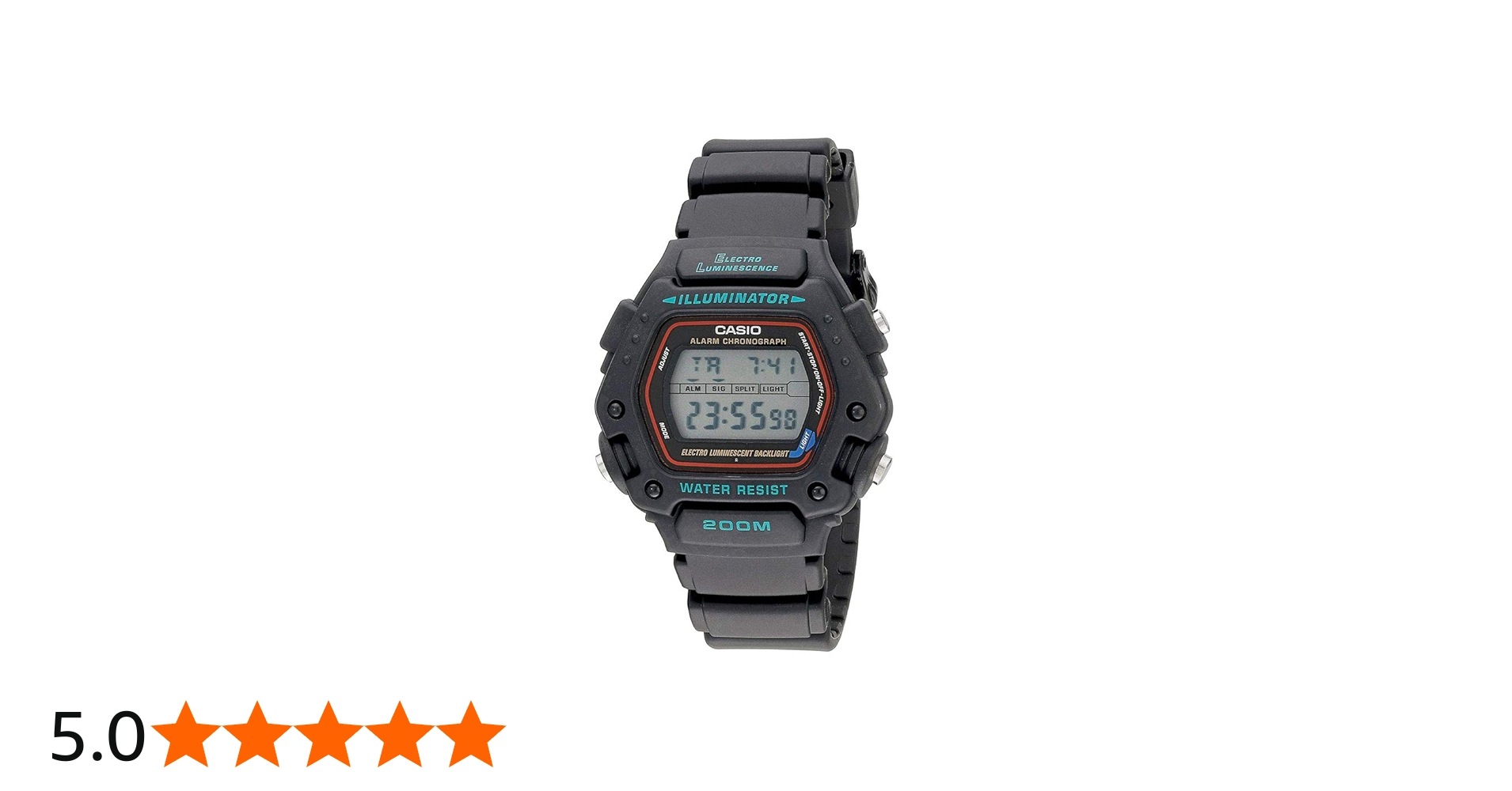 Amazon.co.jp: Casio Mens Multi Function Digital Black Resin Strap
