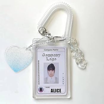 Amazon | アクリル製 Kpop フォトカードホルダー キーチェーン ID