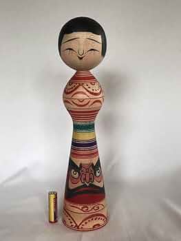 Amazon | 伝統こけし 津軽系 盛秀太郎 作品（31.5cm） | 民芸品