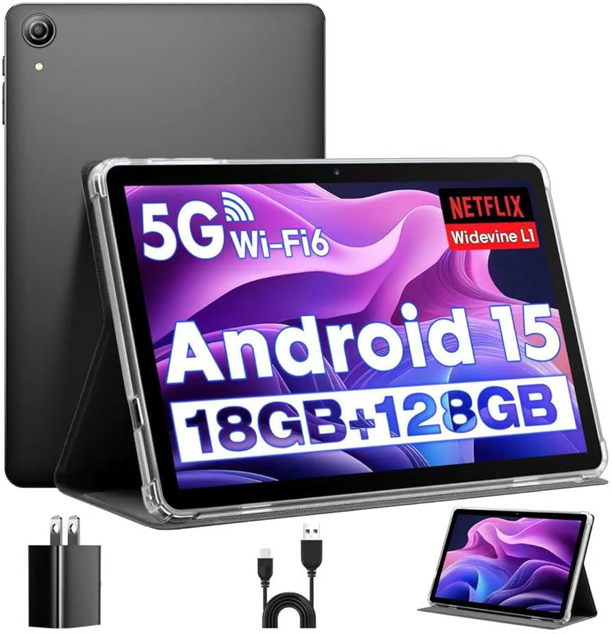 T1 HD Tablet 10.1インチ 128 タブレット Android15 Amazon.co.jp