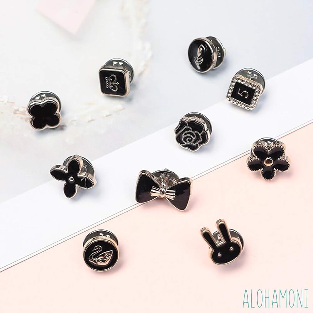 Amazon | ALOHAMONI (アロハモニ) ブローチ タックピン 10個 セット