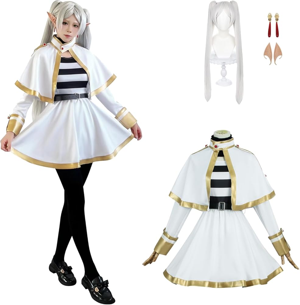 Amazon.co.jp: [NEATMOA] 葬送のフリーレン コスプレ 衣装 華麗版 仮装