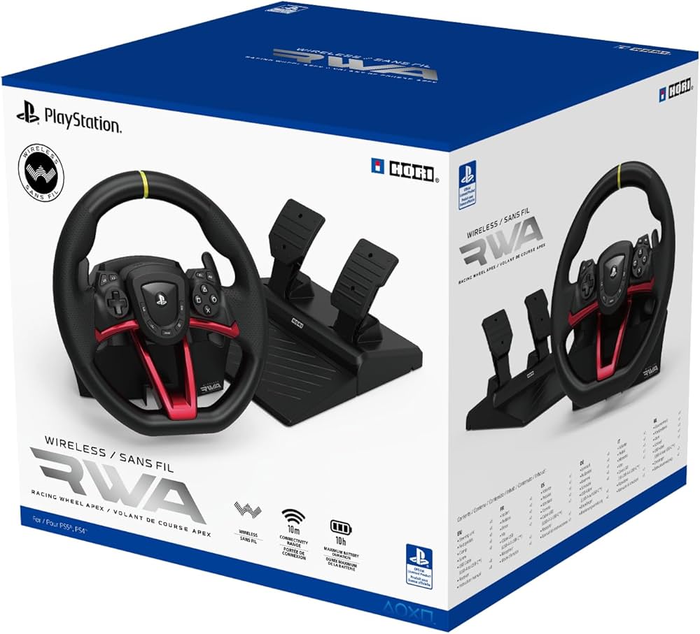 Amazon.com: HORI Wireless Racing Wheel Apex for Playstation 5