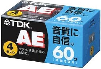 Amazon | TDK オーディオカセットテープ AE 60分4巻パック [AE-60X4G