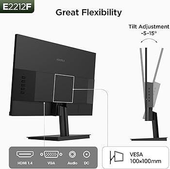 Amazon.com: KOORUI 22 Inch Computer Monitor Full HD 1080P 100Hz PC