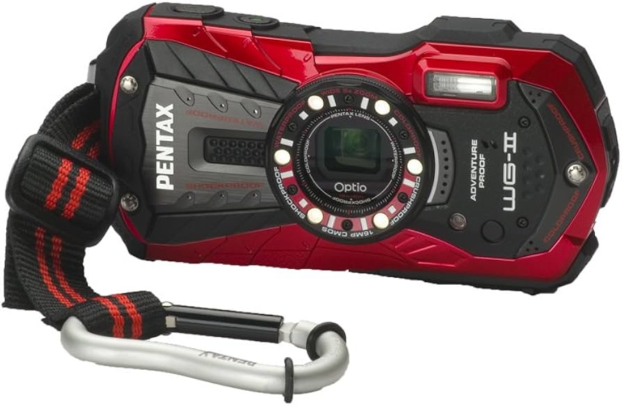 Amazon.com : Pentax Optio WG-2 Digital Camera, Vermillion Red