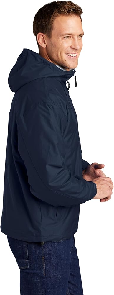 Port Authority Team Jacket JP56, Bright Navy/Light Oxford, X-Small