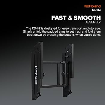 Amazon.com: Roland KS-11Z Keyboard Stand | Heavy-Duty Z-Stand with