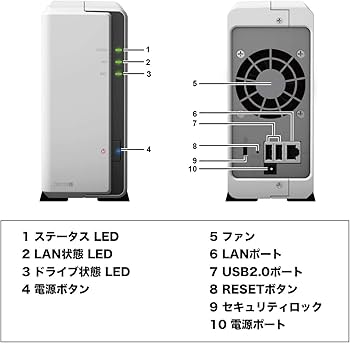 Amazon.co.jp: Synology NASキット 1ベイ DS120j/JP【ガイドブック付
