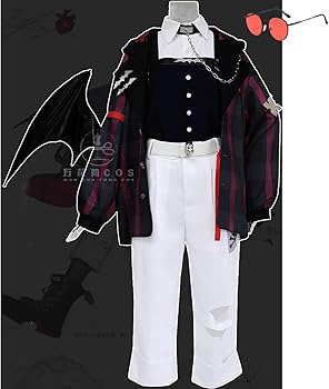 Amazon | コスプレ衣装 羽道具、メガネ、靴下、耳飾り付き フルセット