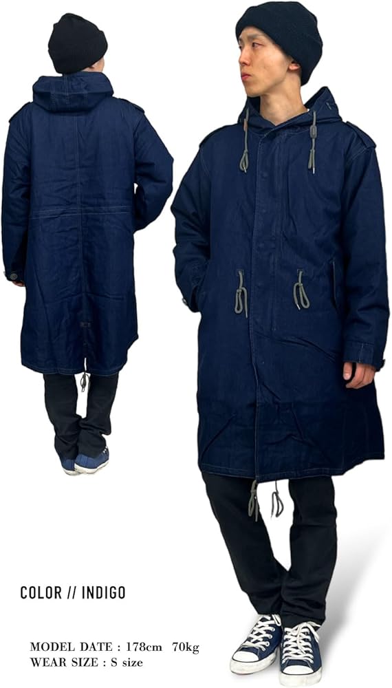 Amazon | [ヒューストン] M-51 インディゴモッズコート フィールド