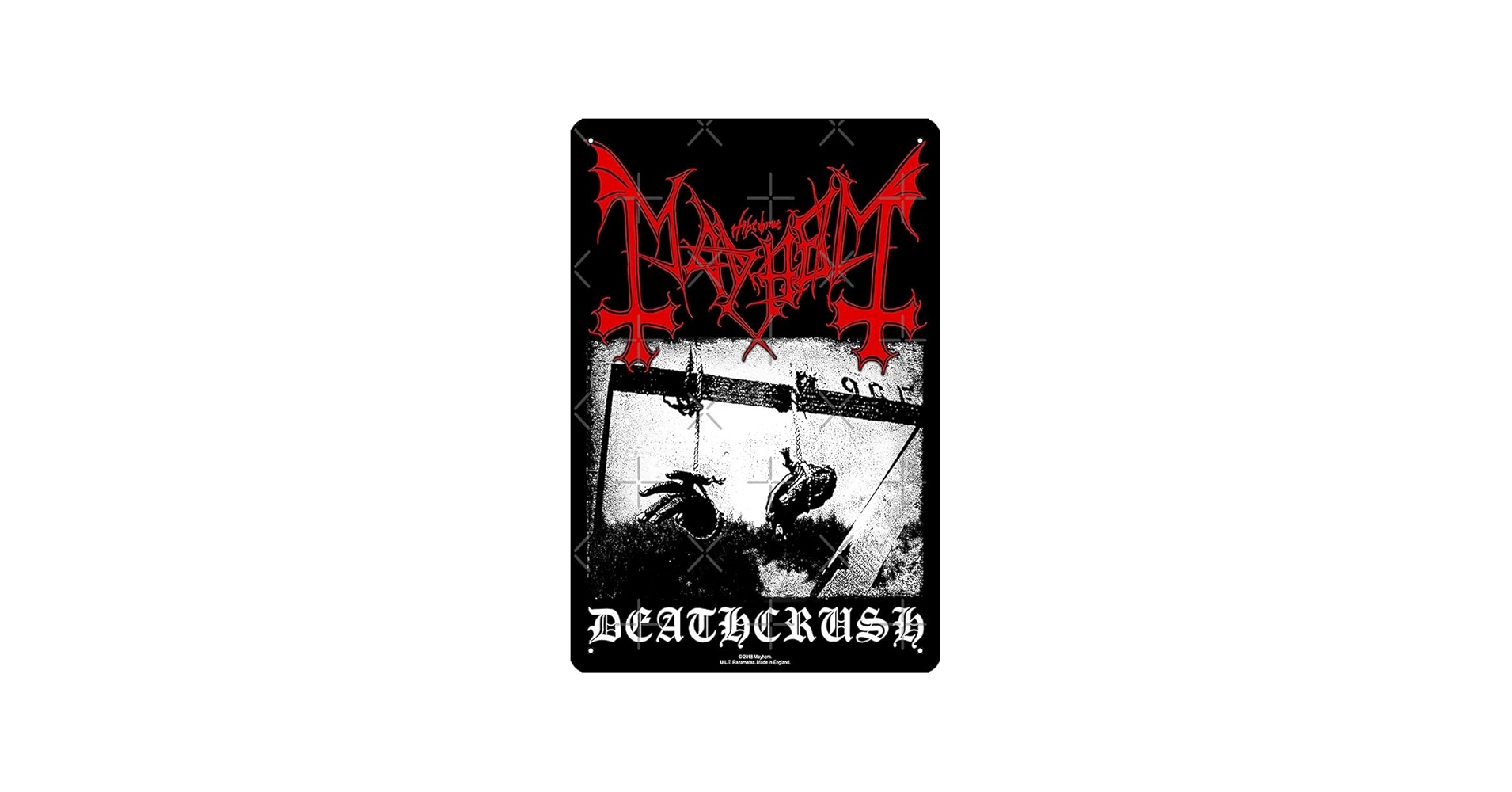 Amazon.com: mayhem Poster Metal Tin Sign Fun Home Art Wall Decor