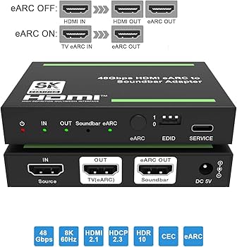 Amazon | BUNGPUNG 8K@60Hz HDMI ARC/eARC 音声分離器 オーディオ