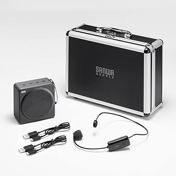 Amazon | サンワサプライ ワイヤレスポータブル拡声器 MM-SPAMP15