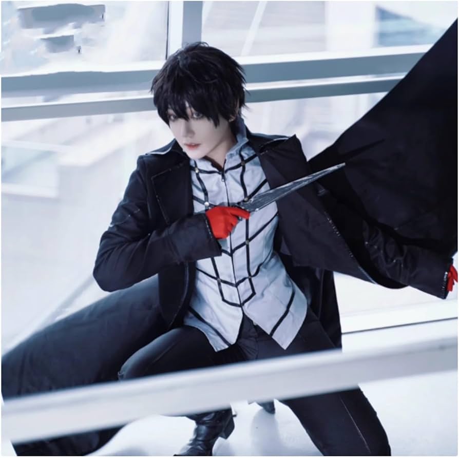 Amazon.co.jp: ウィッグ追加可 雨宮蓮 Joker ジョーカー 怪盗 コスプレ