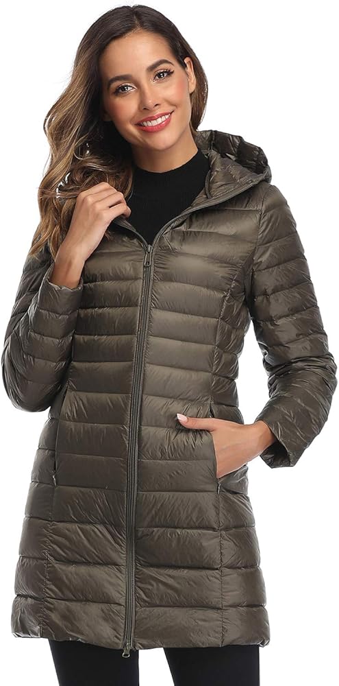 Amazon.com: Obosoyo Women's Winter Packable Down Jacket Plus Size