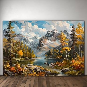 Amazon.com: TRIEEUGIANG Nature Mountain Canvas Wall Art National