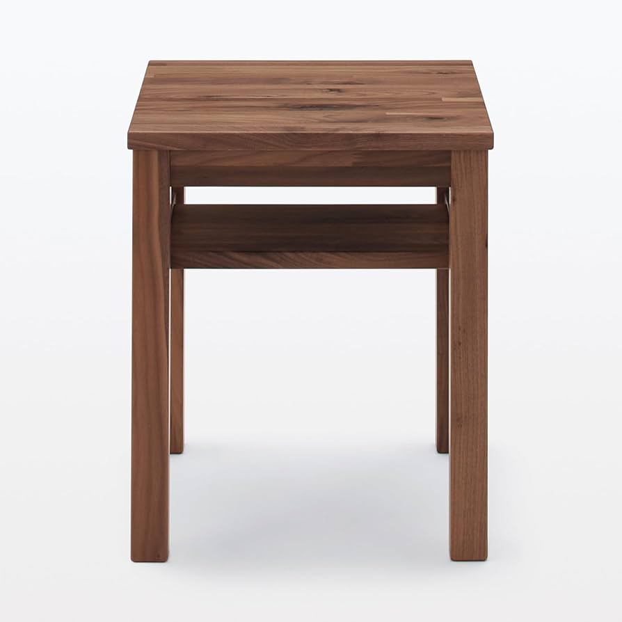 Amazon｜MUJI 無印良品 木製サイドテーブルベンチ ウォールナット材 幅