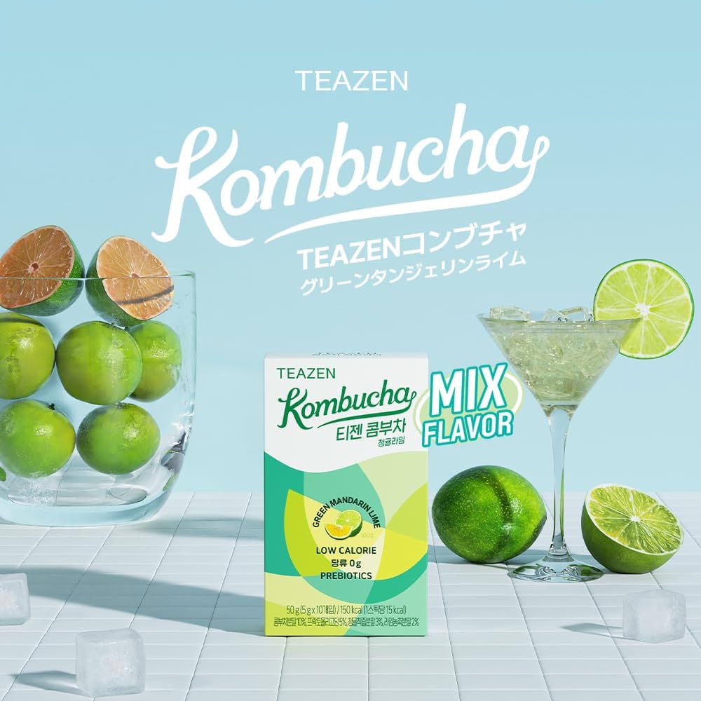 Amazon.co.jp: 【TEAZEN】ティーゼン コンブチャ 50g (5g×10個入り) 青