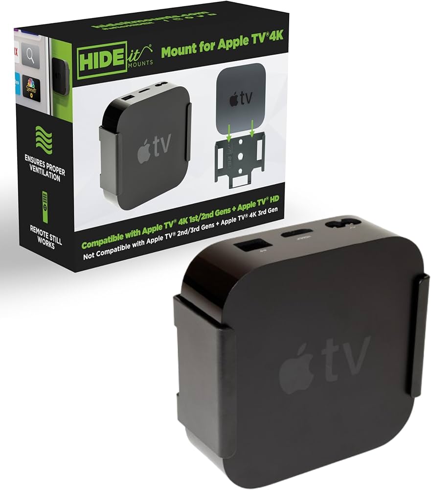 Amazon.com: HIDEit Mount for Apple TV 4K - Apple TV Wall Mount