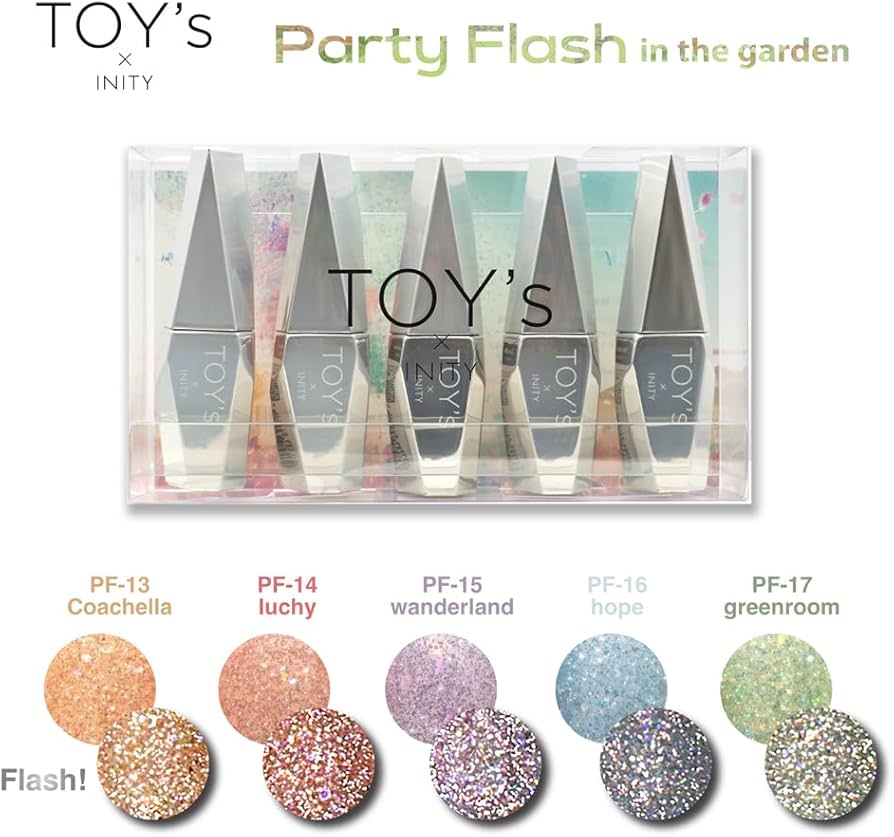 Amazon | TOY's×INITY パーティーフラッシュ インザガーデン 5色セット