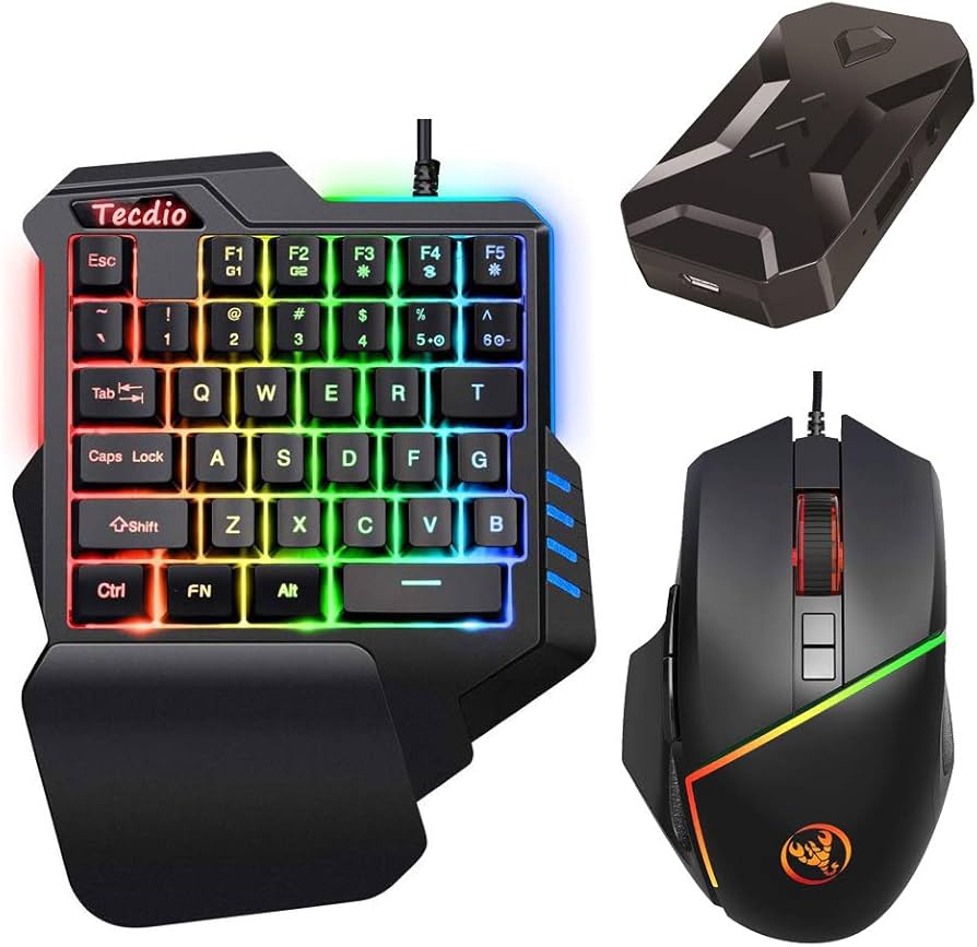 Amazon.co.jp: 片手キーボード マウス コンバーター セット switch対応