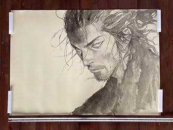 Amazon.co.jp: バガボンド ポスター B1 武蔵 U 最後のマンガ展 井上