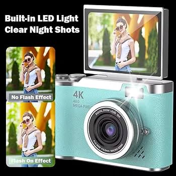 Amazon | 4K デジカメ スマホに送れる デジタルカメラ 4800万画素