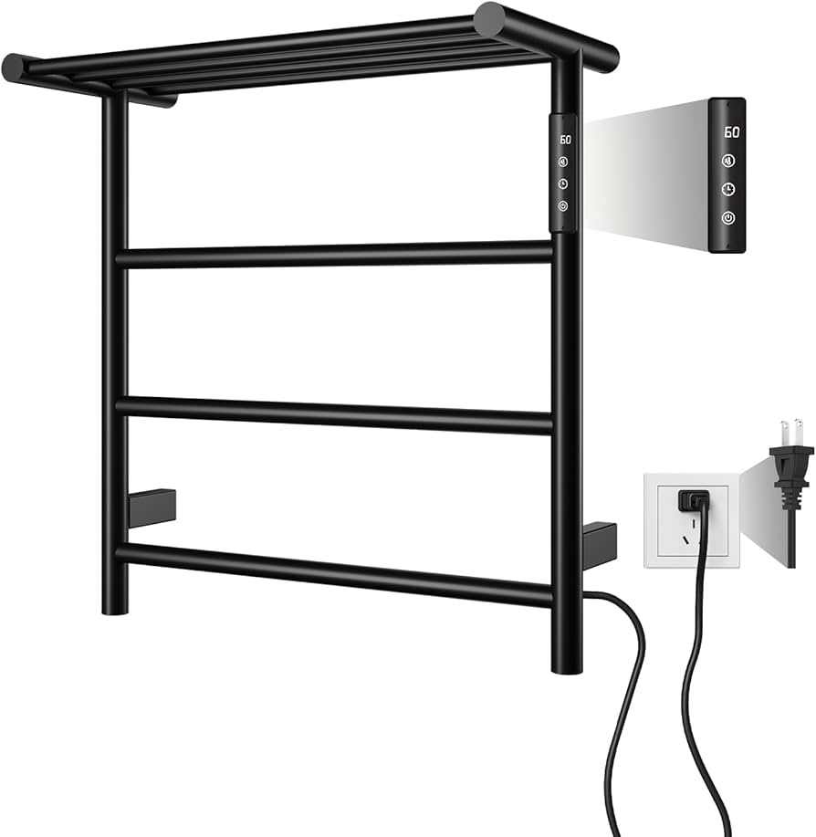 Sunrosa タオルウォーマー ステンレス 壁掛け式 ヒーター Amazon.co.jp