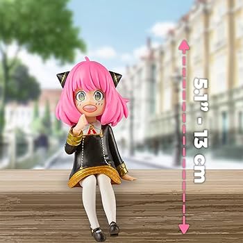 Amazon.com: Anya Figure Noodle Stopper Sitting Face Changing