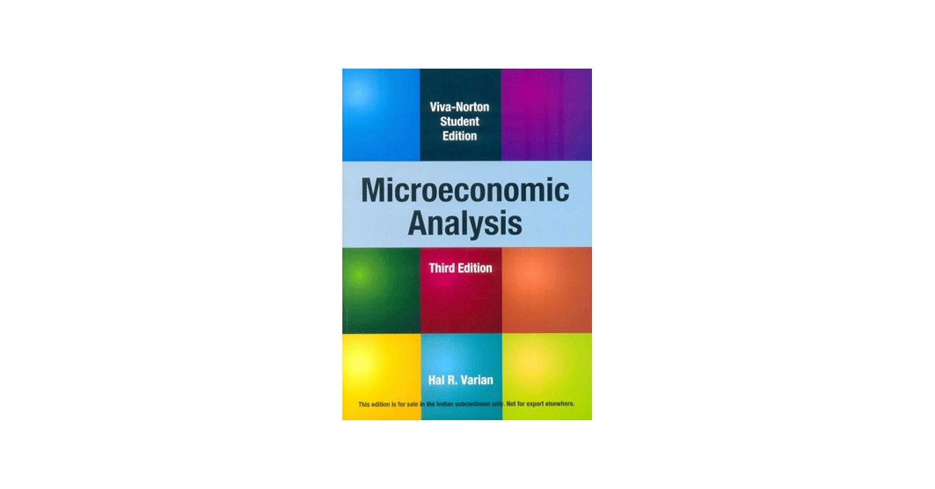 Microeconomic Analysis: Varian, Hal R.: 9788130908632: Amazon.com