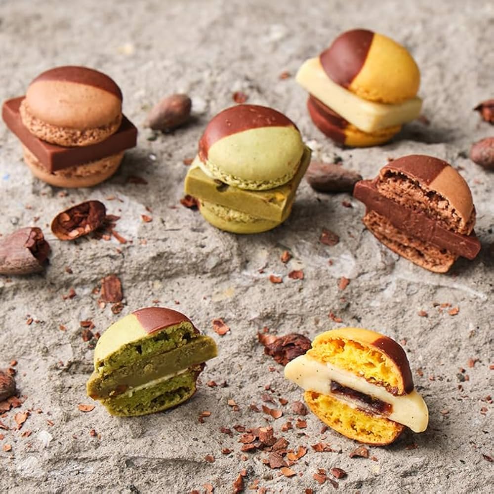 Amazon.co.jp: MAMEIL マメイル 生チョコレート マカロン 6個セット お