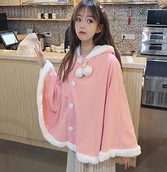 Amazon | [Bestmood] レディース ポンチョコート フード付き ゆったり