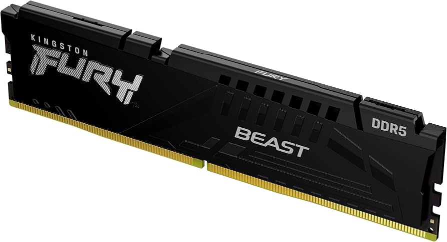 Kingston Fury Beast 16GB 6400MT/s DDR5 CL32 Desktop Memory | AMD
