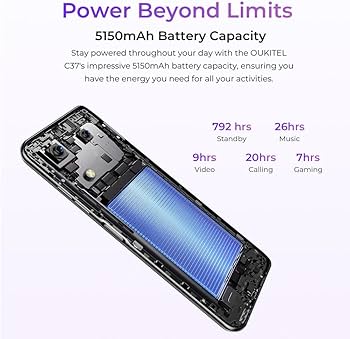 Amazon.com: OUKITEL C37 Smartphone, 24GB RAM+256GB ROM, 6.6